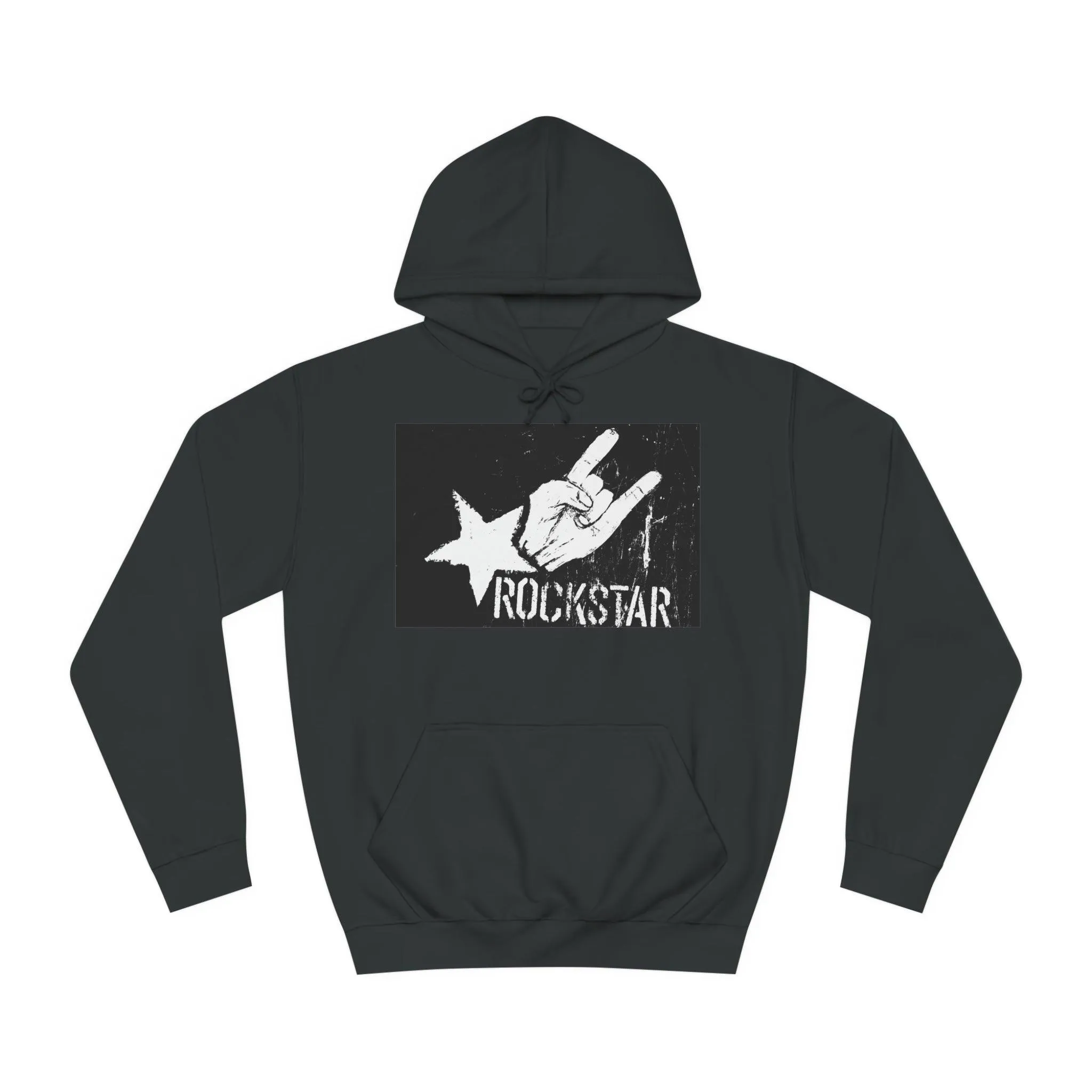 Rock Star Hand Sign Unisex College Hoodie