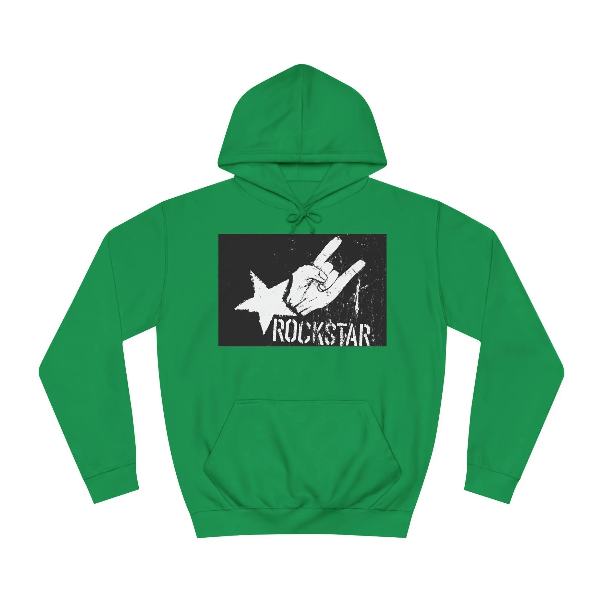 Rock Star Hand Sign Unisex College Hoodie