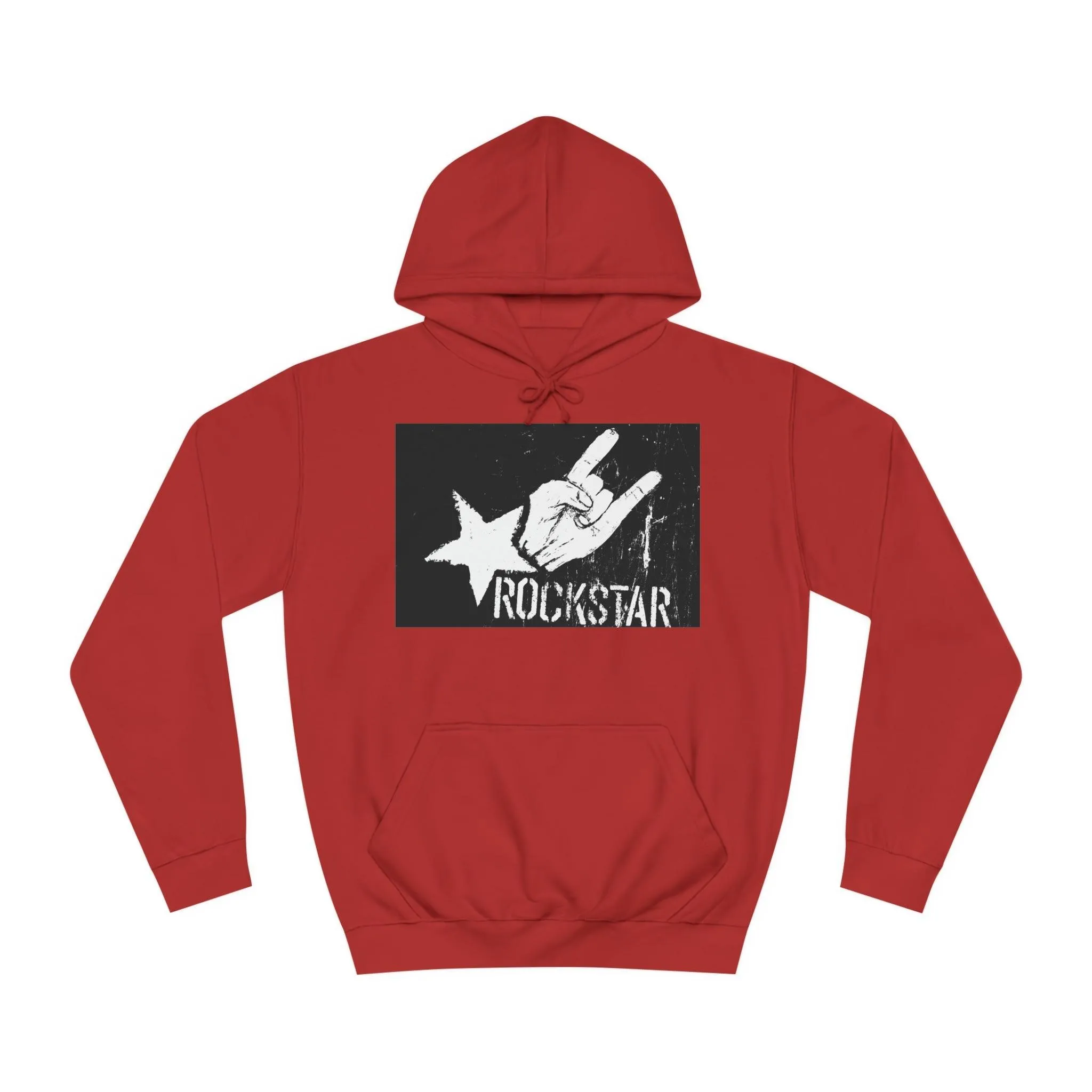 Rock Star Hand Sign Unisex College Hoodie