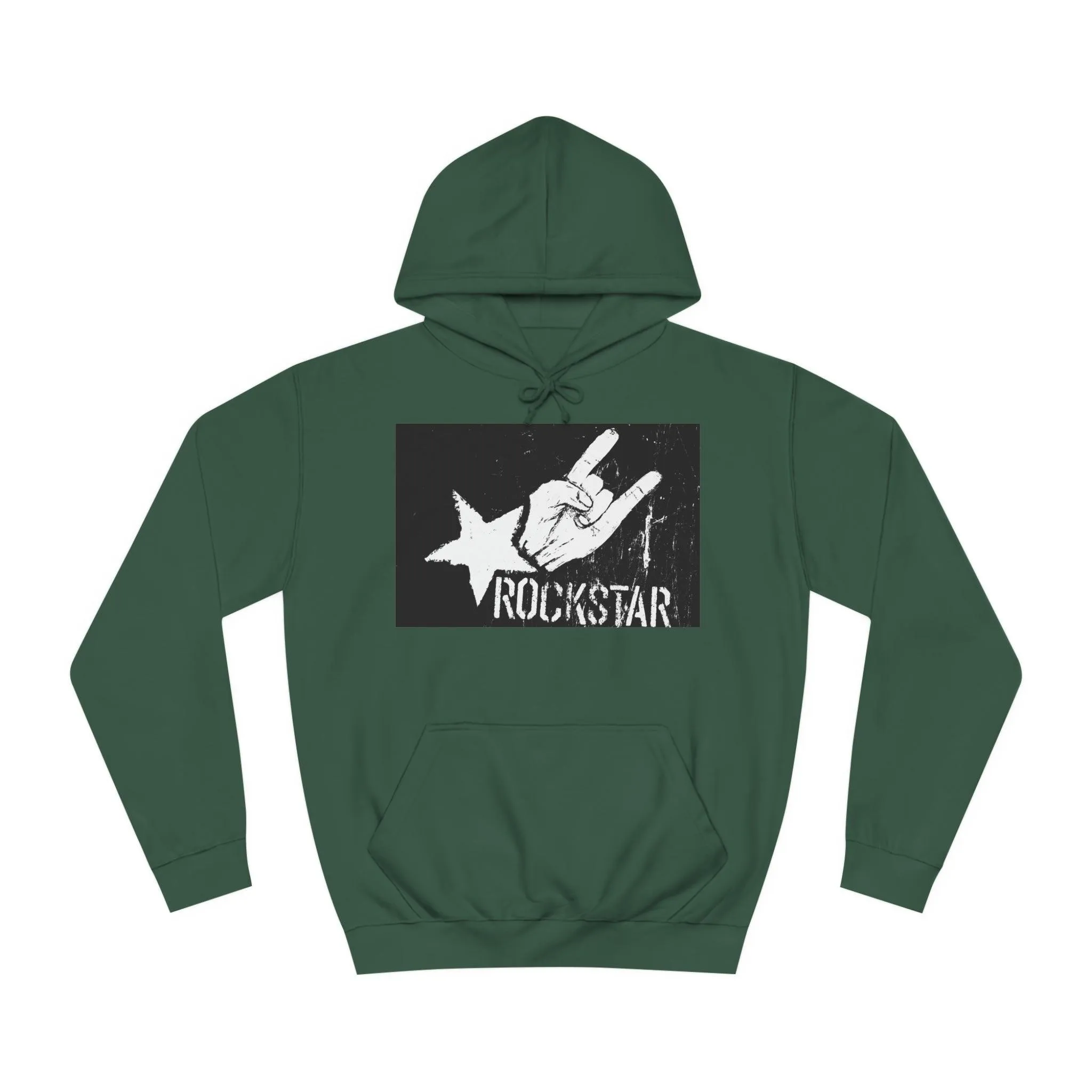 Rock Star Hand Sign Unisex College Hoodie