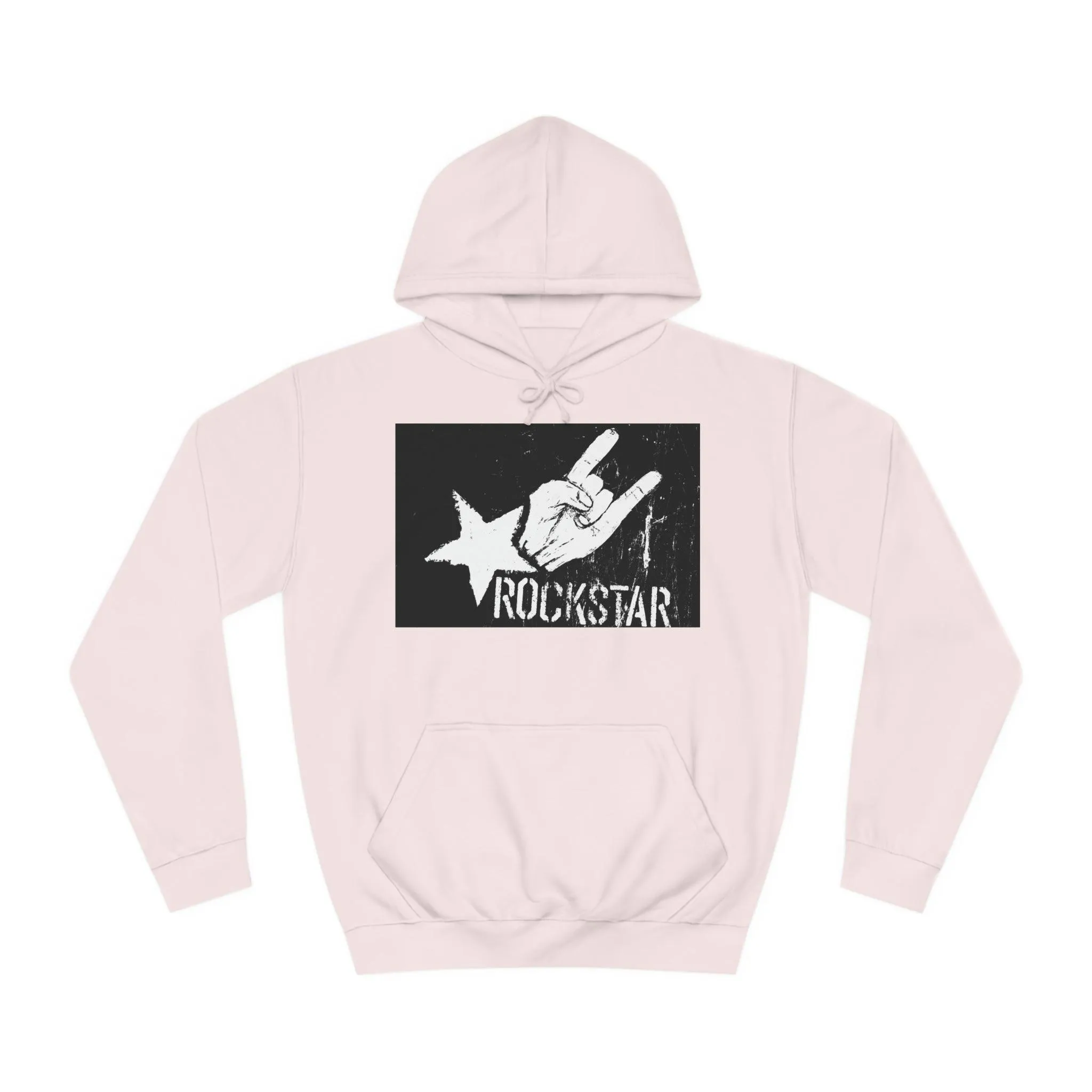 Rock Star Hand Sign Unisex College Hoodie