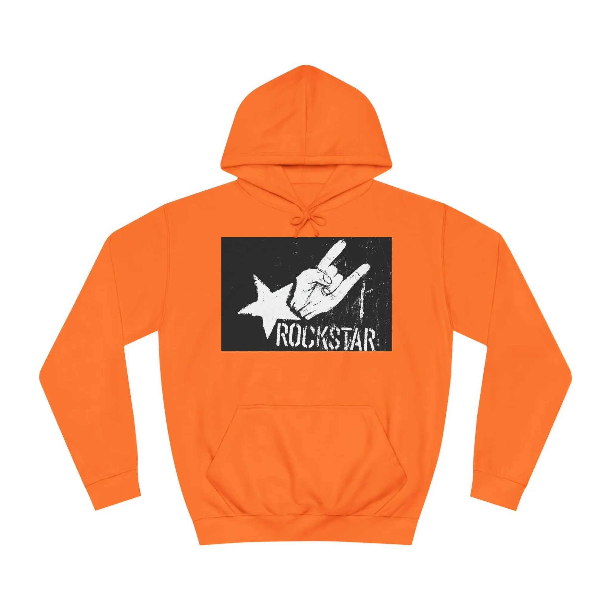 Rock Star Hand Sign Unisex College Hoodie