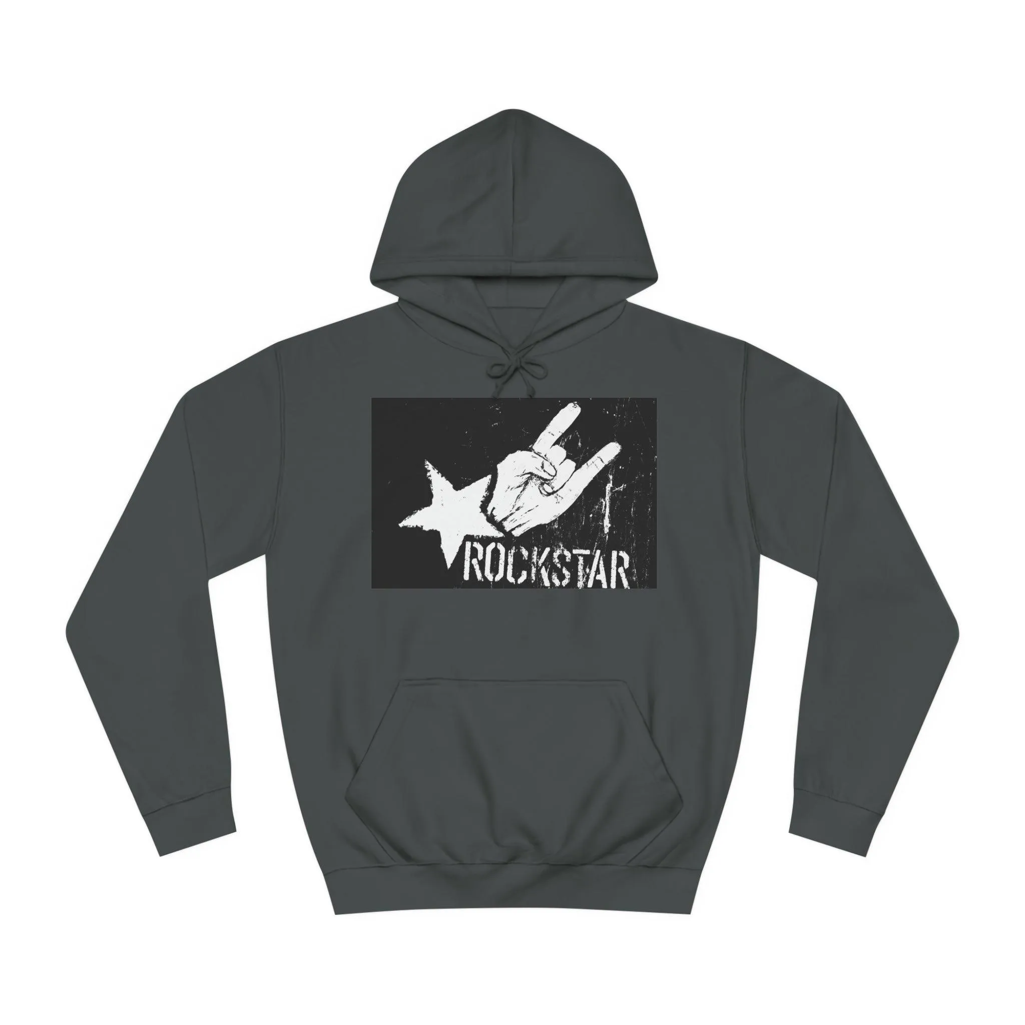 Rock Star Hand Sign Unisex College Hoodie