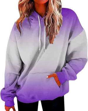 SHAOBGE 2023 Long Sleeve Pullover Shirts For Women Lady Casual Top Blouse White Womens Pullover Plain Oversized Hoodies Women 2023 Special Deals My Recent Orders Buy Again