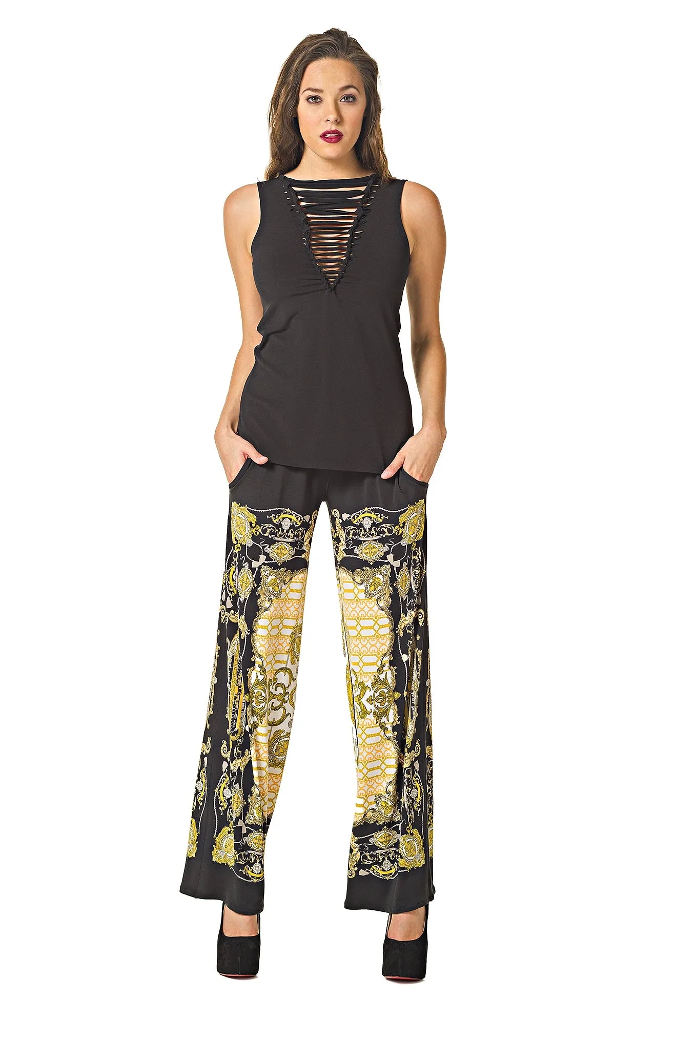S/L V Braided Front Top
