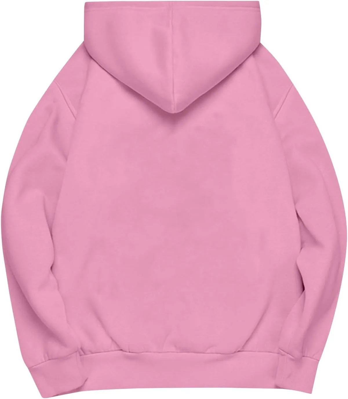 slqdgmryz Oversized Sweatshirt for Women Fleece Preppy Cozy Cute Hoodies Y2k Soft Drop Shoulder Plain Hoodie with Pockets