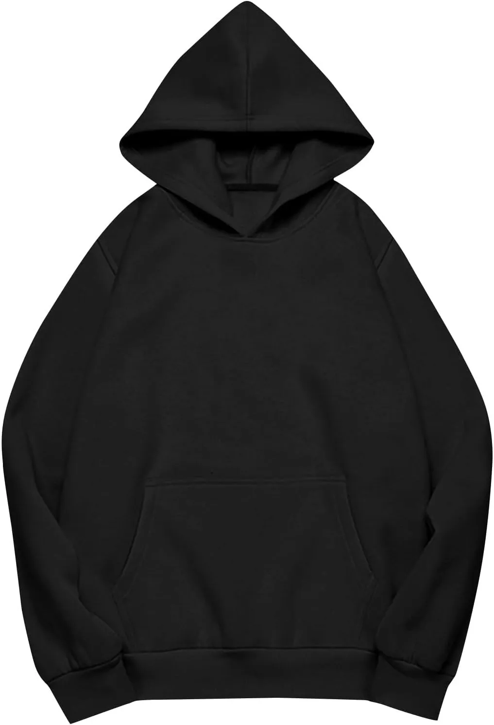 slqdgmryz Oversized Sweatshirt for Women Fleece Preppy Cozy Cute Hoodies Y2k Soft Drop Shoulder Plain Hoodie with Pockets