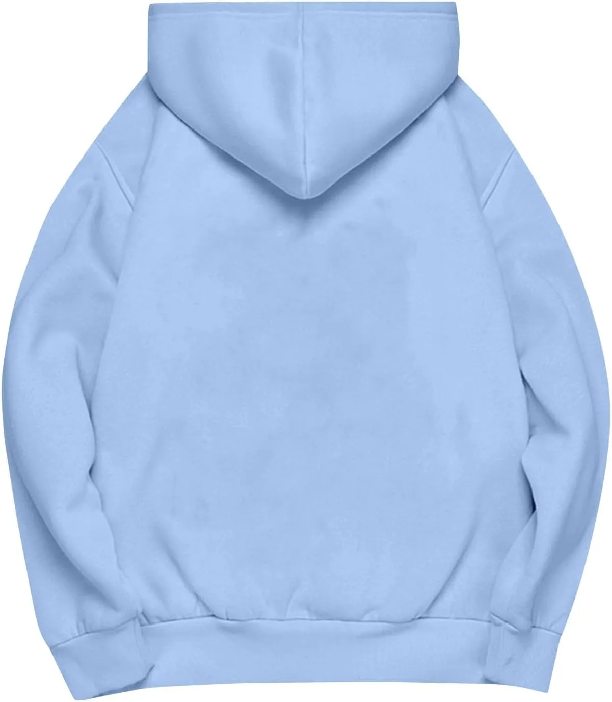 slqdgmryz Oversized Sweatshirt for Women Fleece Preppy Cozy Cute Hoodies Y2k Soft Drop Shoulder Plain Hoodie with Pockets