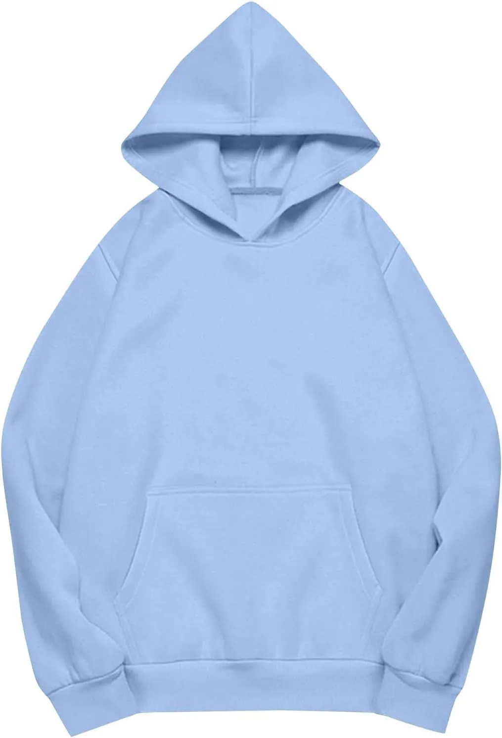slqdgmryz Oversized Sweatshirt for Women Fleece Preppy Cozy Cute Hoodies Y2k Soft Drop Shoulder Plain Hoodie with Pockets