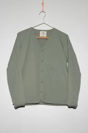 SNOW PEAK - FLEXIBLE INSULATED CARDIGAN IN BEIGE
