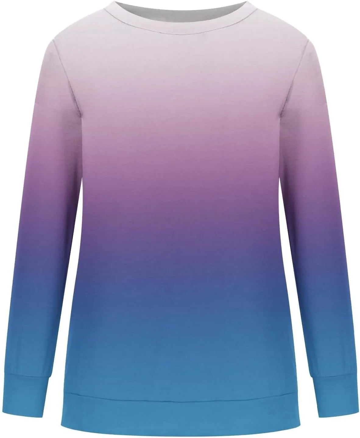 Striped Shirt for Women Long Sleeve Crewneck Sweatshirt Trendy Casual Color Block Pullover 2024 Fall Fashion Clothes