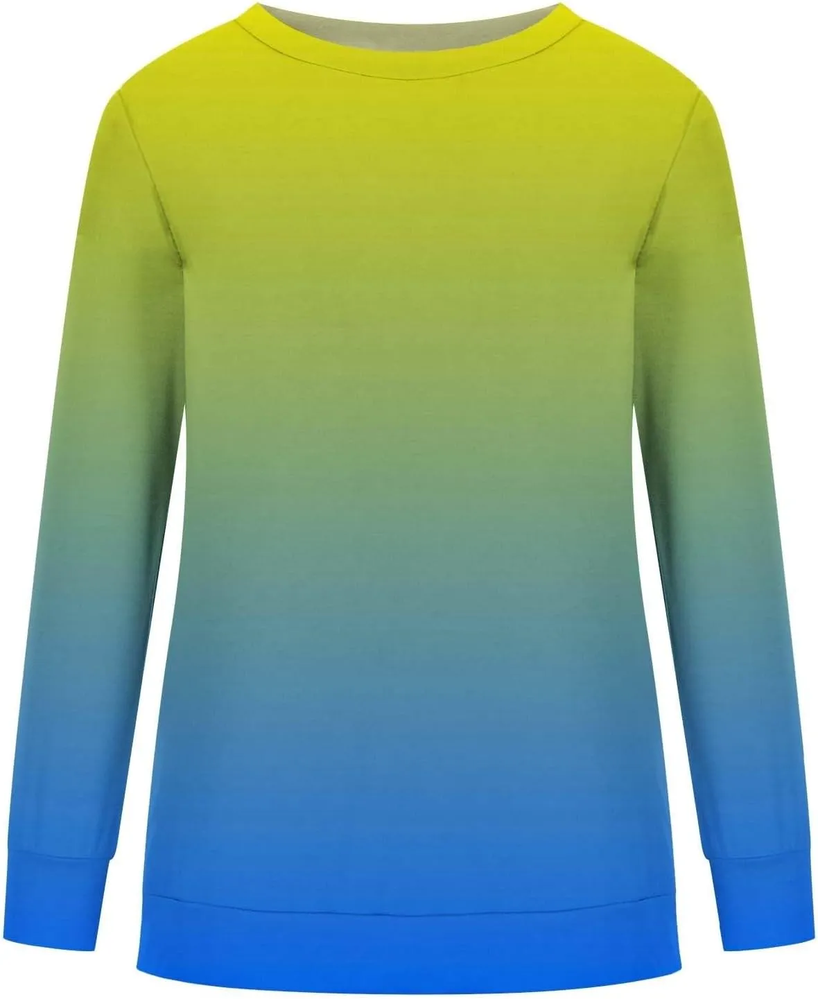 Striped Shirt for Women Long Sleeve Crewneck Sweatshirt Trendy Casual Color Block Pullover 2024 Fall Fashion Clothes