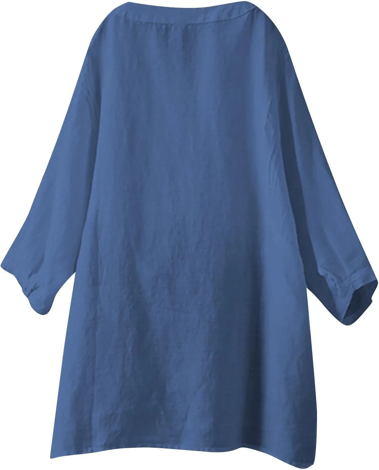 Summer Cute Tees Outfits Blouse 2025 Womens Tops Spring Summer Solid Color Shirt Long Sleeve Down Shirt Loose Fit