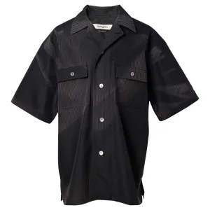 SUN-BLEACHED TAILORED COLLAR SHIRT / BLACK
