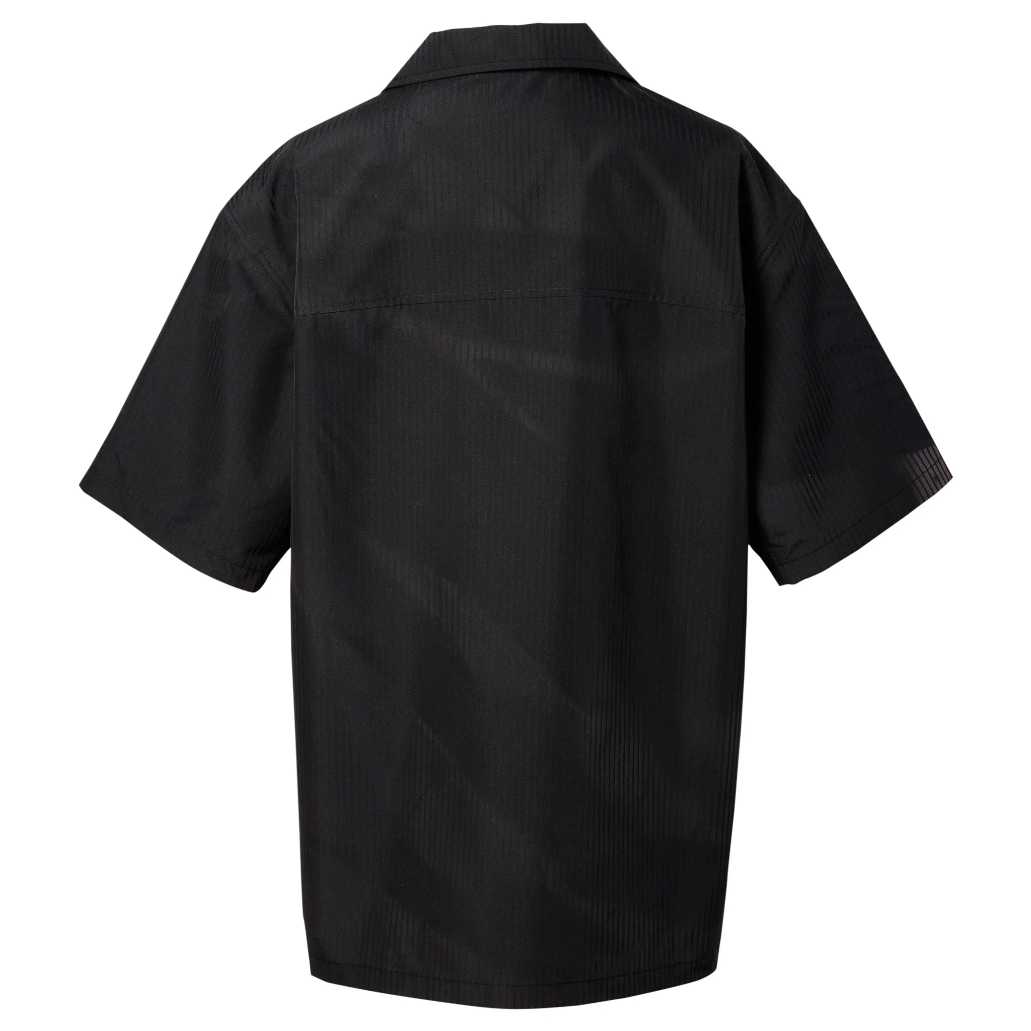 SUN-BLEACHED TAILORED COLLAR SHIRT / BLACK