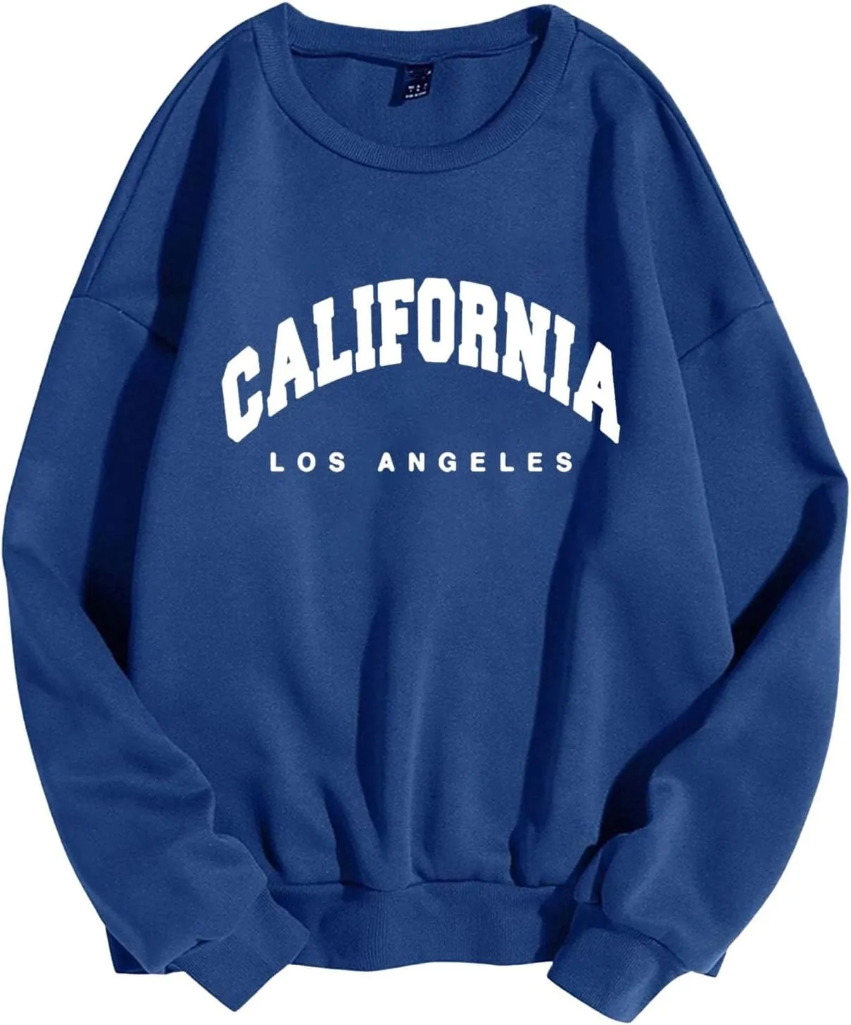Sweatshirt for Women Graphic California Letter Print Graphic Tee Crew Neck Long Sleeve Cozy Casual Pullover Tops Fall Trendy
