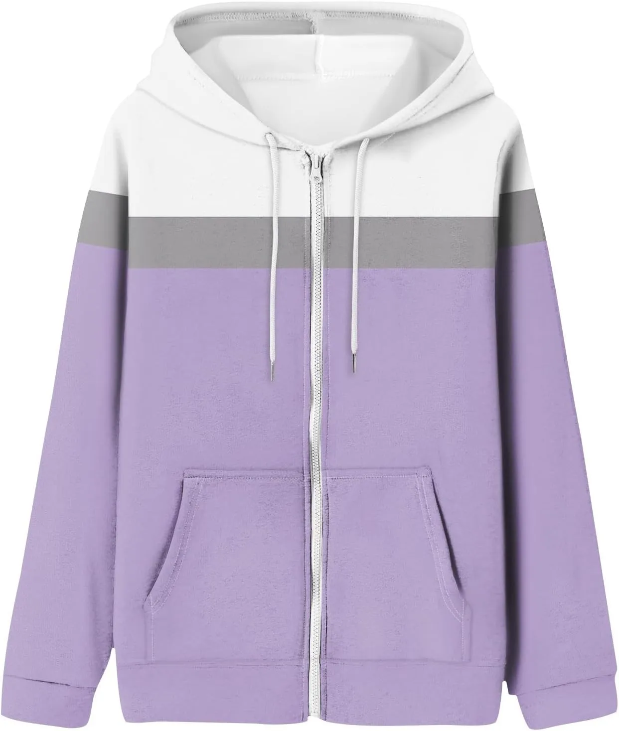 Sweatshirt for Women,Womens Workout Zip Up Sweatshirts Fall Plus Size Long Sleeve Jacket with Poickets