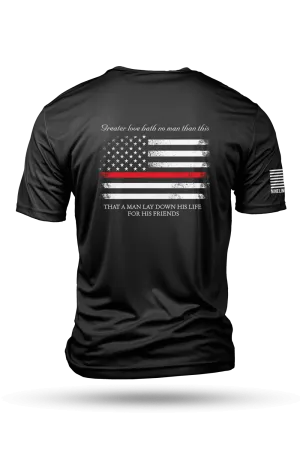 Thin Red Line - Moisture Wicking T-Shirt