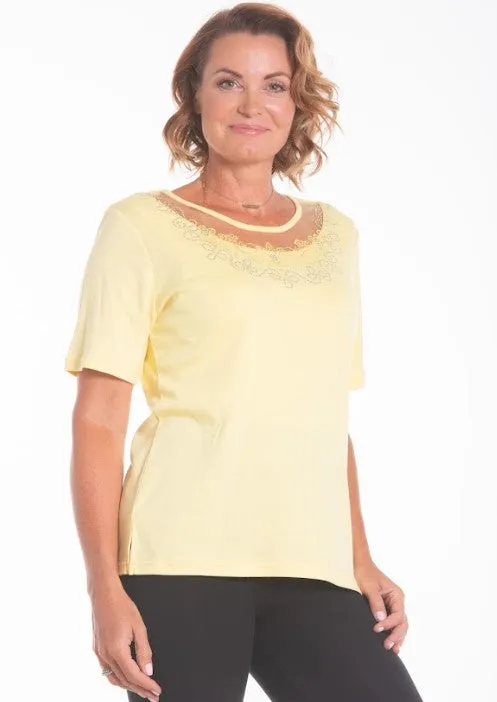 Top Lace Neck Bling SALE