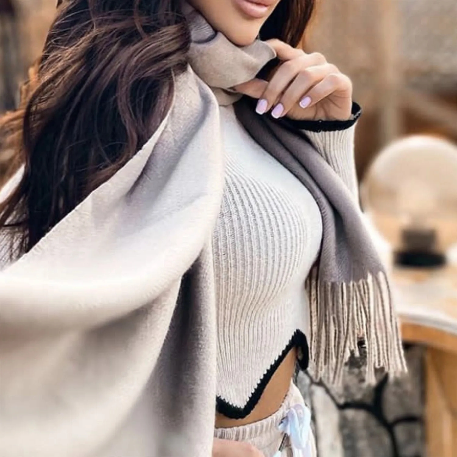 Turtleneck Crop Solid Knitted Long Sleeve Slim Pullovers Jumpers Knitwear