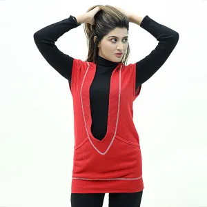 Waffle Candy V Neck Tropical Sleeveless Tops For Women