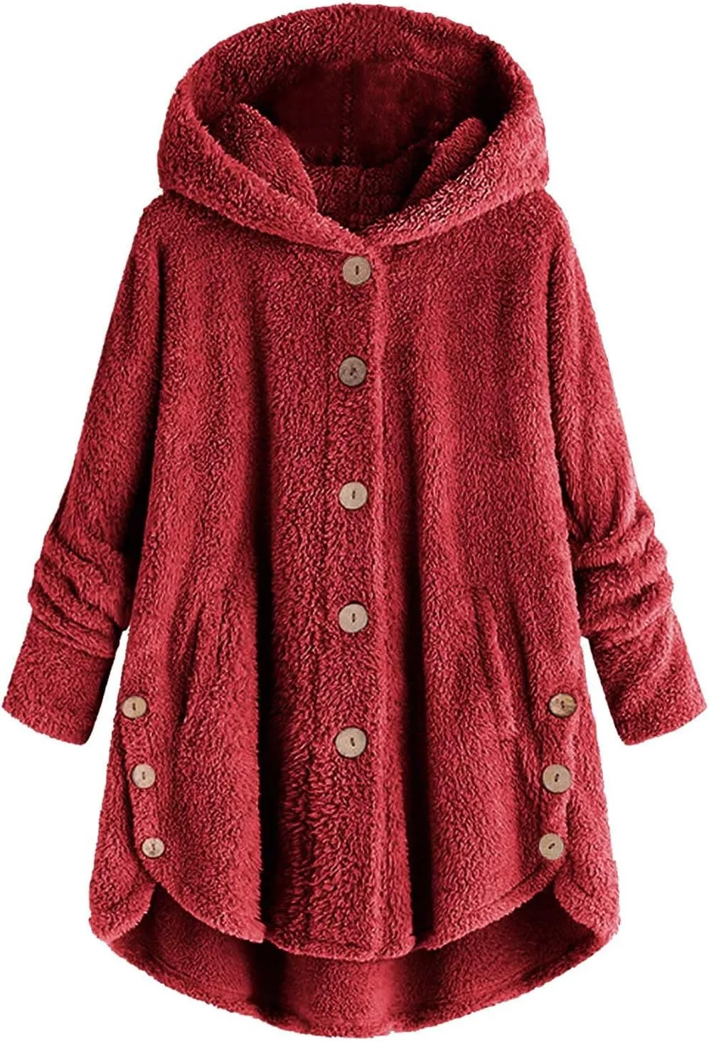 Winter Coats for Women, Fuzzy Fleece Pullover Hooded Sweatshirt Plus Size Soft Warm Oversized Hoodies Clothes