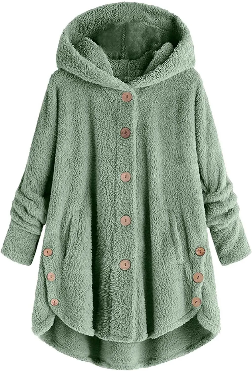 Winter Coats for Women, Fuzzy Fleece Pullover Hooded Sweatshirt Plus Size Soft Warm Oversized Hoodies Clothes
