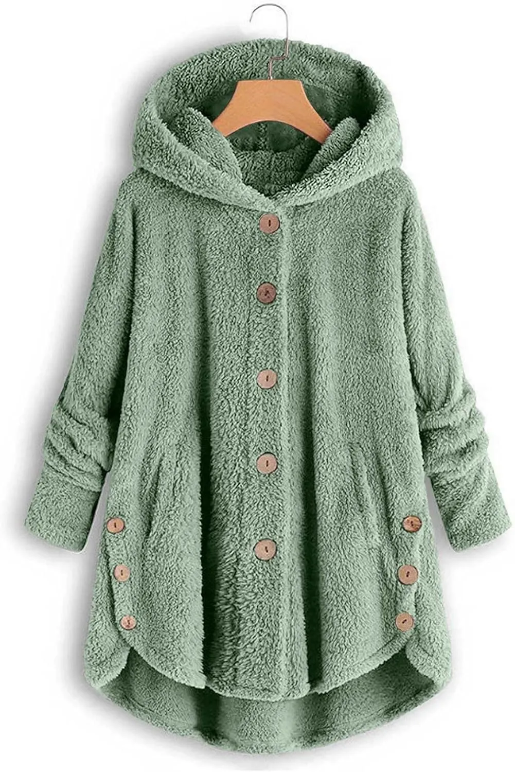 Winter Coats for Women, Fuzzy Fleece Pullover Hooded Sweatshirt Plus Size Soft Warm Oversized Hoodies Clothes