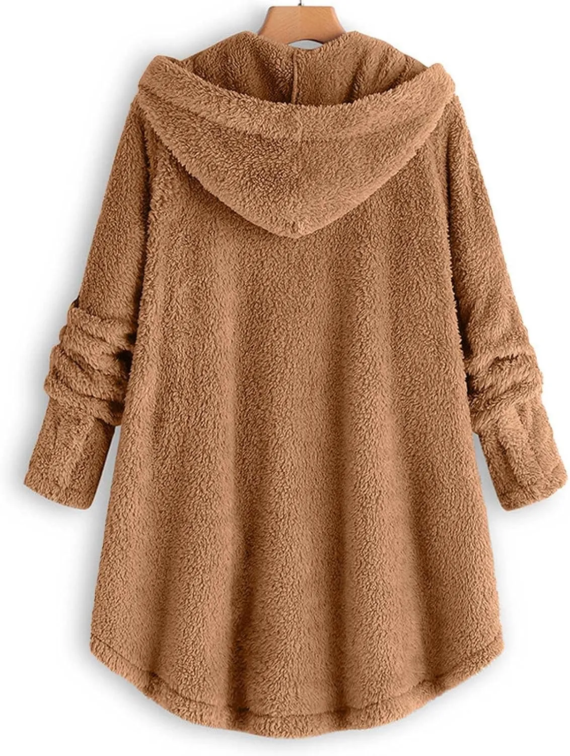 Winter Coats for Women, Fuzzy Fleece Pullover Hooded Sweatshirt Plus Size Soft Warm Oversized Hoodies Clothes