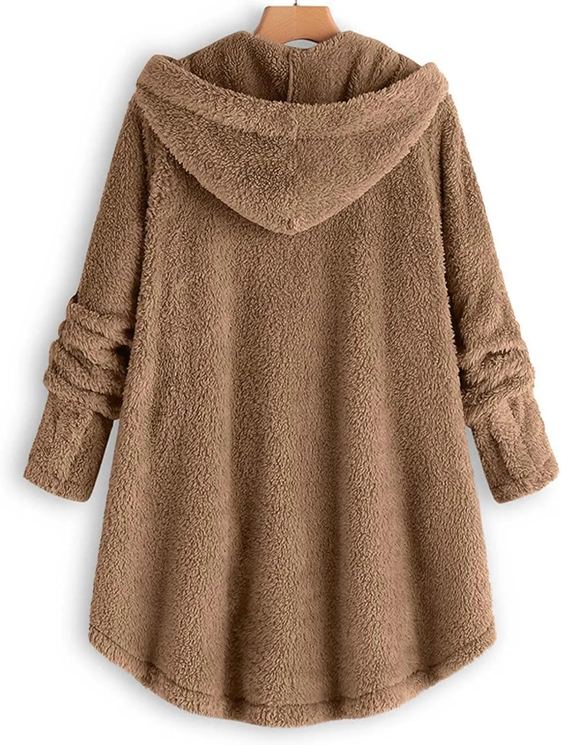 Winter Coats for Women, Fuzzy Fleece Pullover Hooded Sweatshirt Plus Size Soft Warm Oversized Hoodies Clothes
