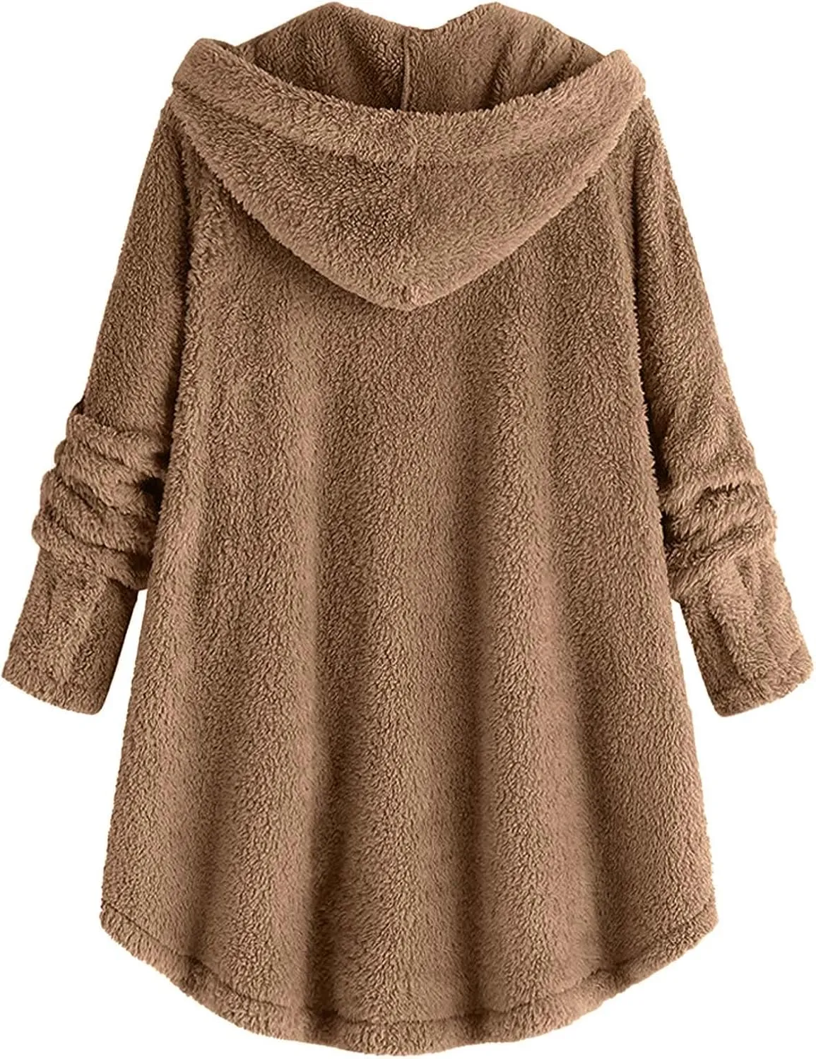 Winter Coats for Women, Fuzzy Fleece Pullover Hooded Sweatshirt Plus Size Soft Warm Oversized Hoodies Clothes