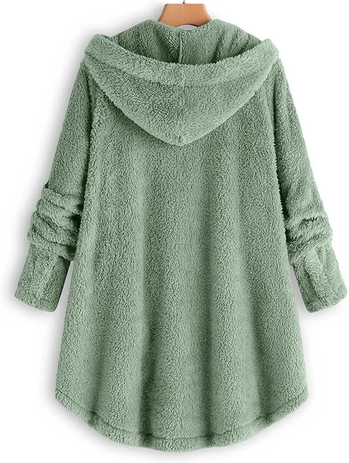Winter Coats for Women, Fuzzy Fleece Pullover Hooded Sweatshirt Plus Size Soft Warm Oversized Hoodies Clothes