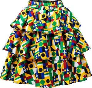 Women African Print Skirt Ankara Skirts Dashiki Clothing
