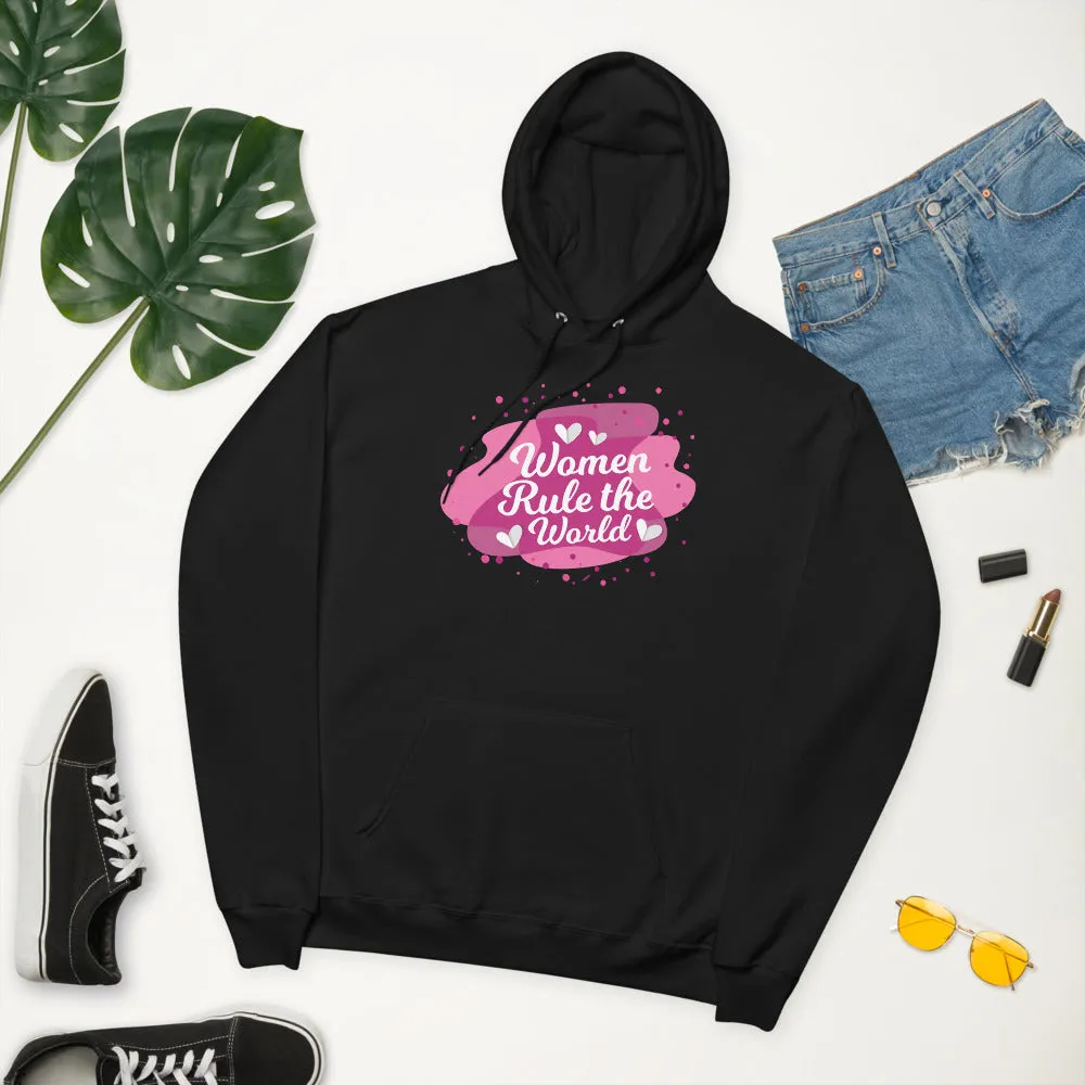 Women Rule The World Fleece Graphic hoodie