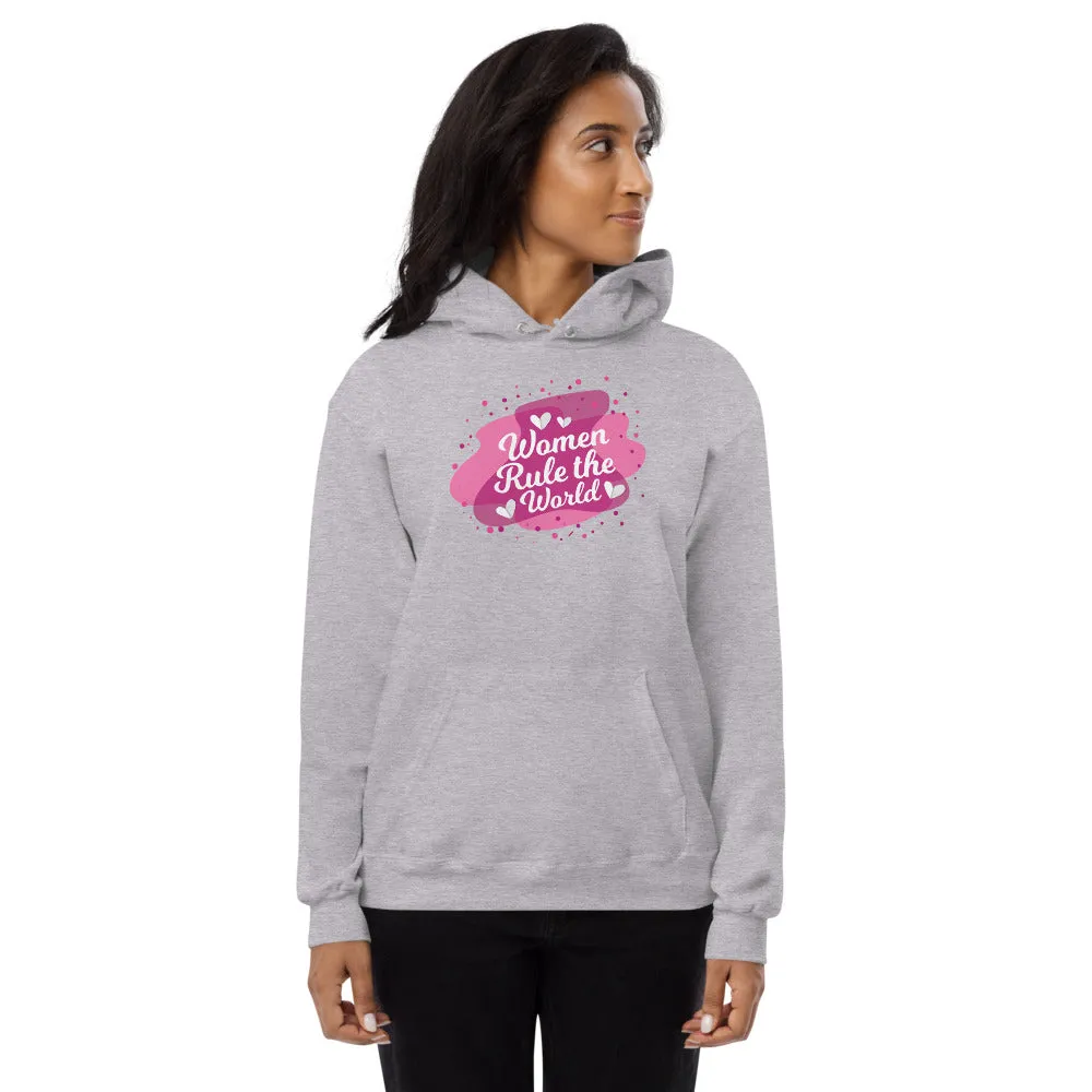 Women Rule The World Fleece Graphic hoodie