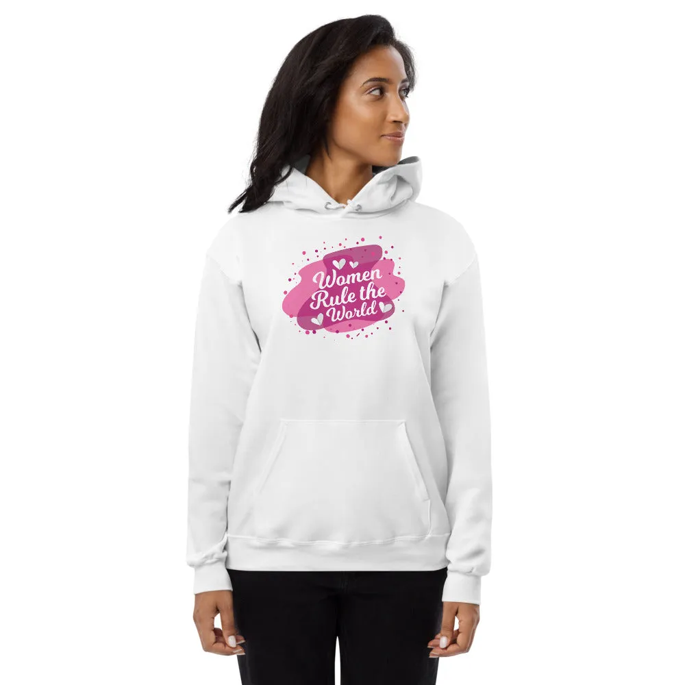 Women Rule The World Fleece Graphic hoodie