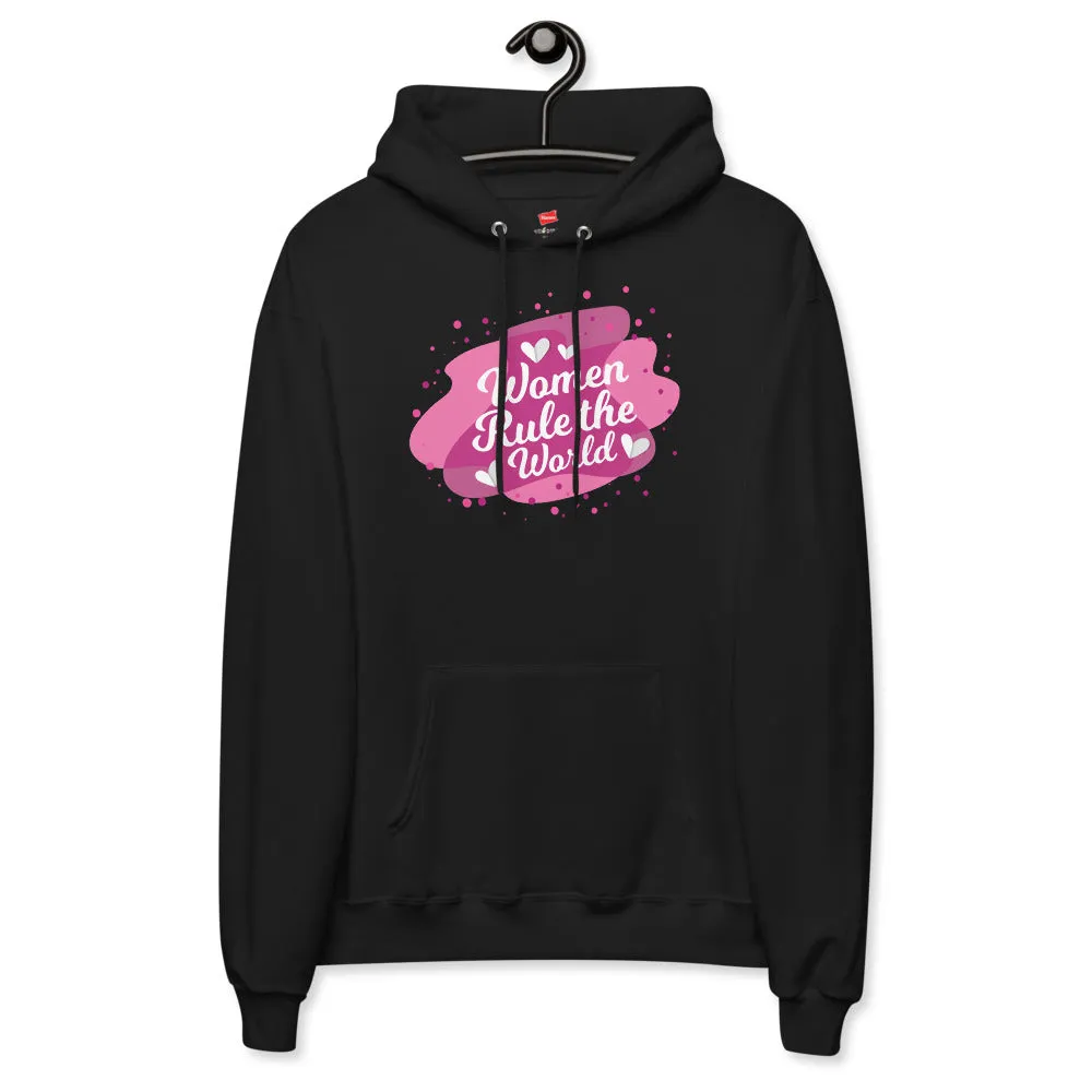 Women Rule The World Fleece Graphic hoodie