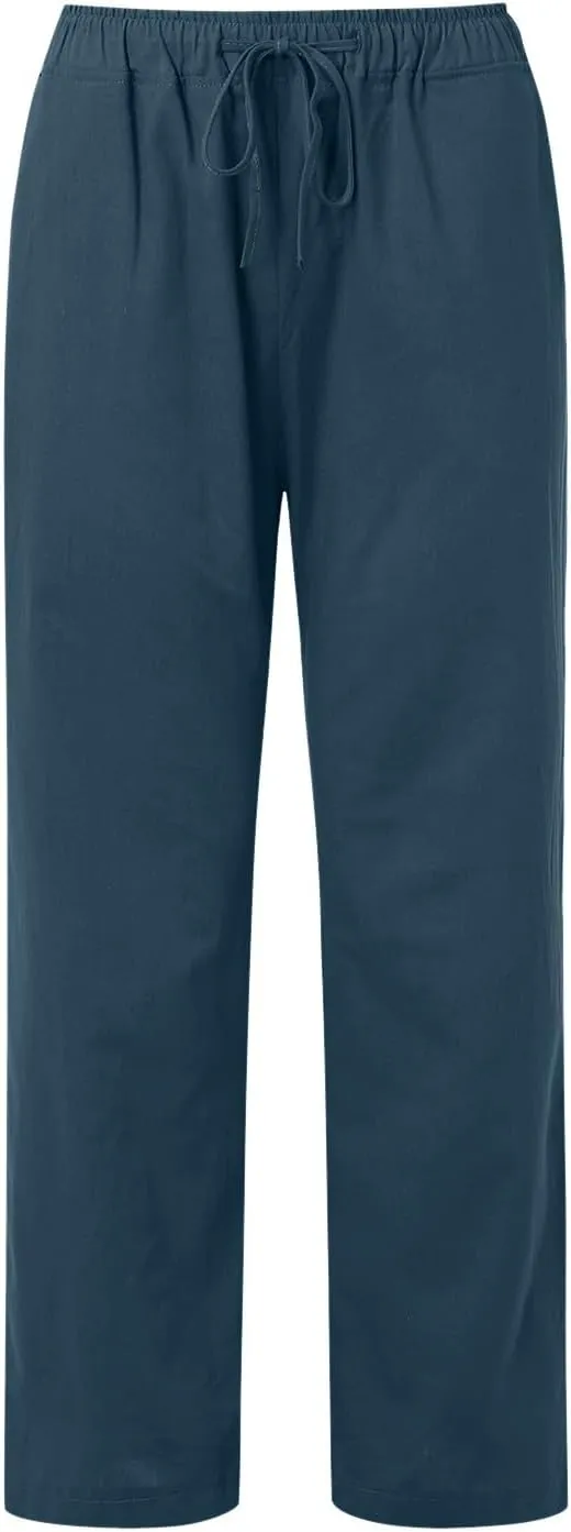 Womens Cargo Sweatpants Winter Wide Sports Jeans with Pockets Elastic Waist Elastic Waist