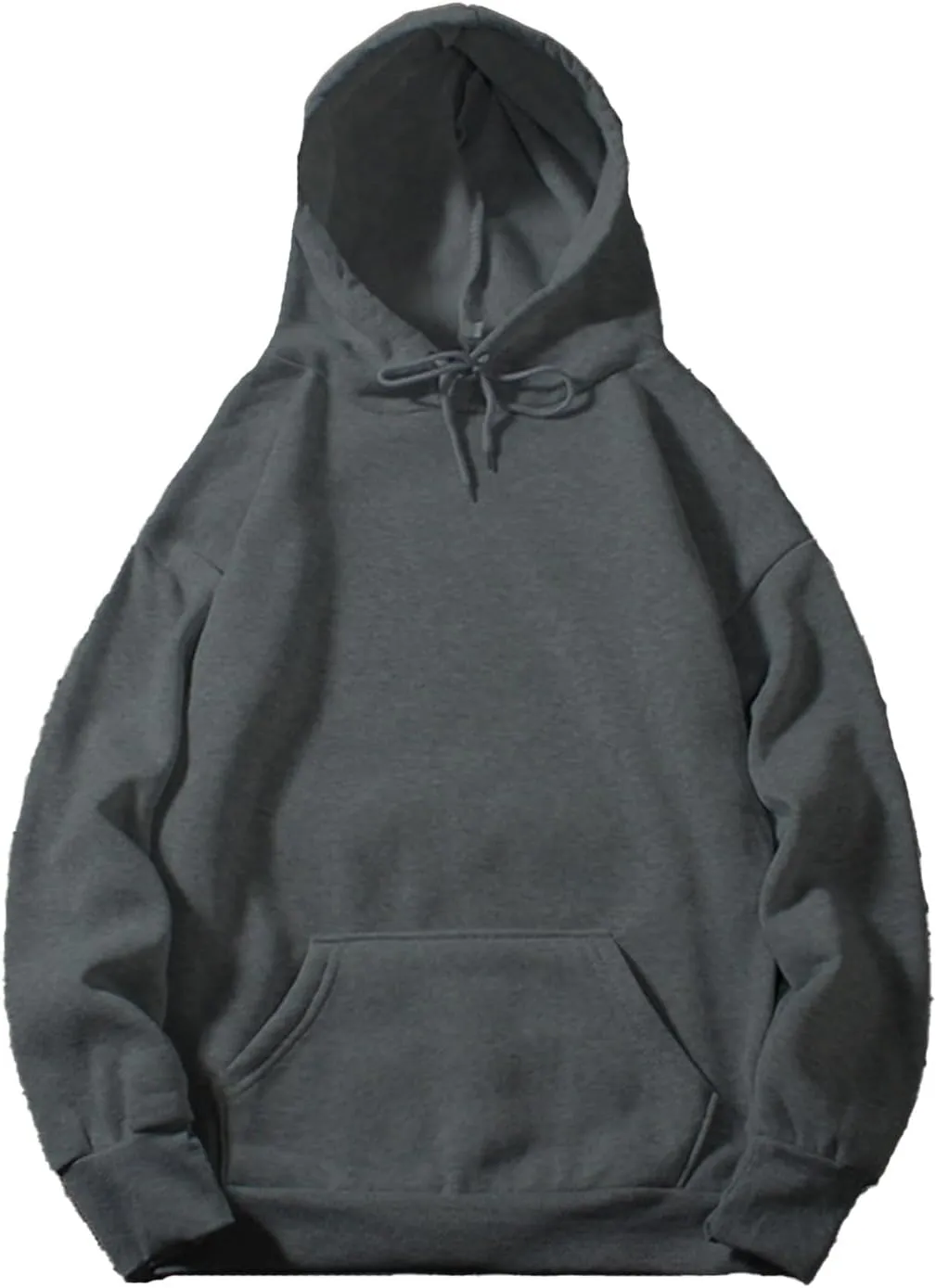 Women's Casual Hoodie Sweatshirts Long Sleeve Loose Pullover Tops Drawstring Solid Lightweight Blouses with Pockets