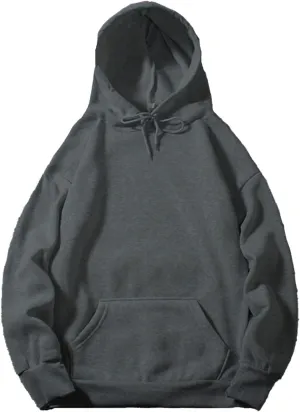 Women's Casual Hoodie Sweatshirts Long Sleeve Loose Pullover Tops Drawstring Solid Lightweight Blouses with Pockets