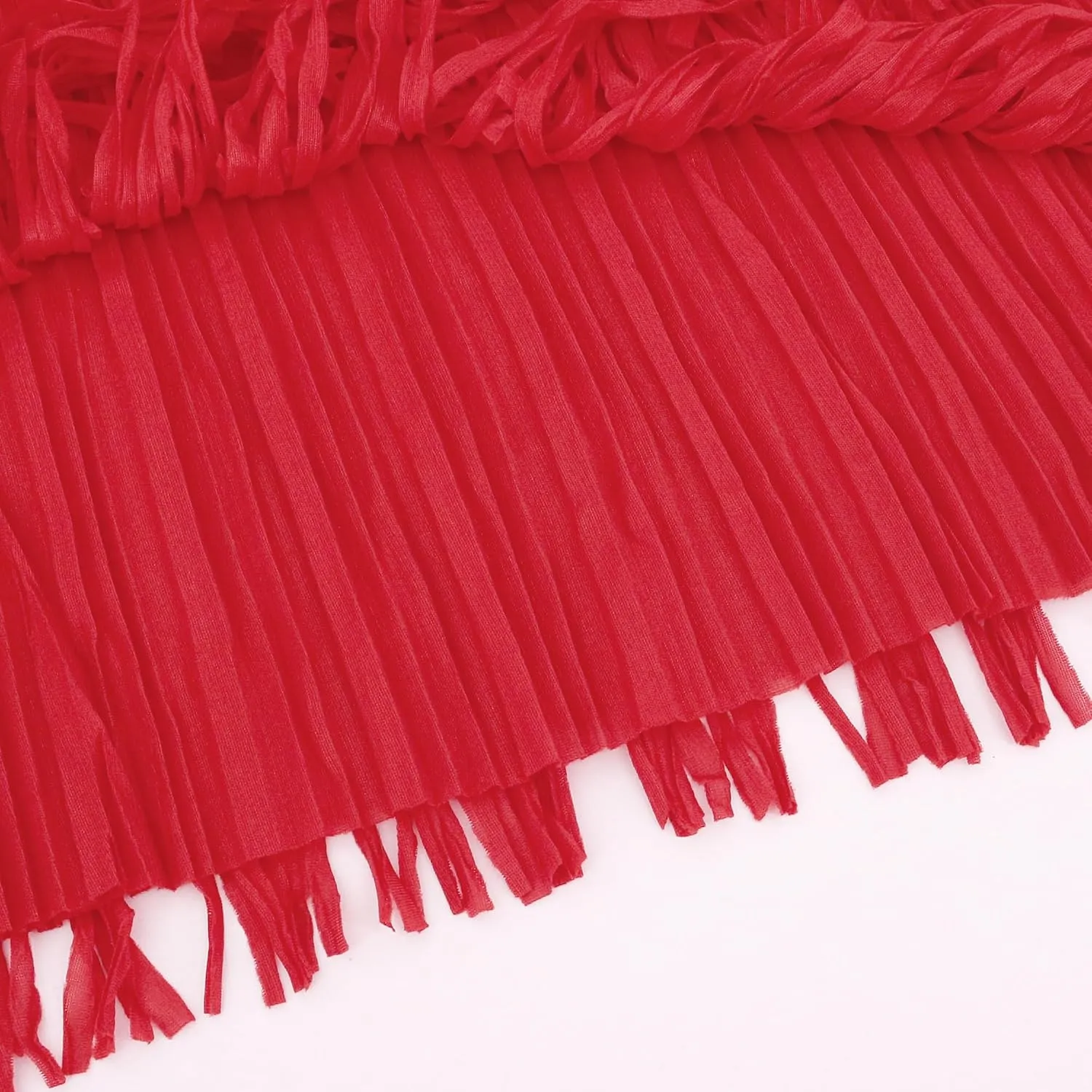 Women's Elegant Tassel Splicing Skirt Maxi Long Elastic High Waist A-line Pleated Skirts Cocktail Party Dance Dress