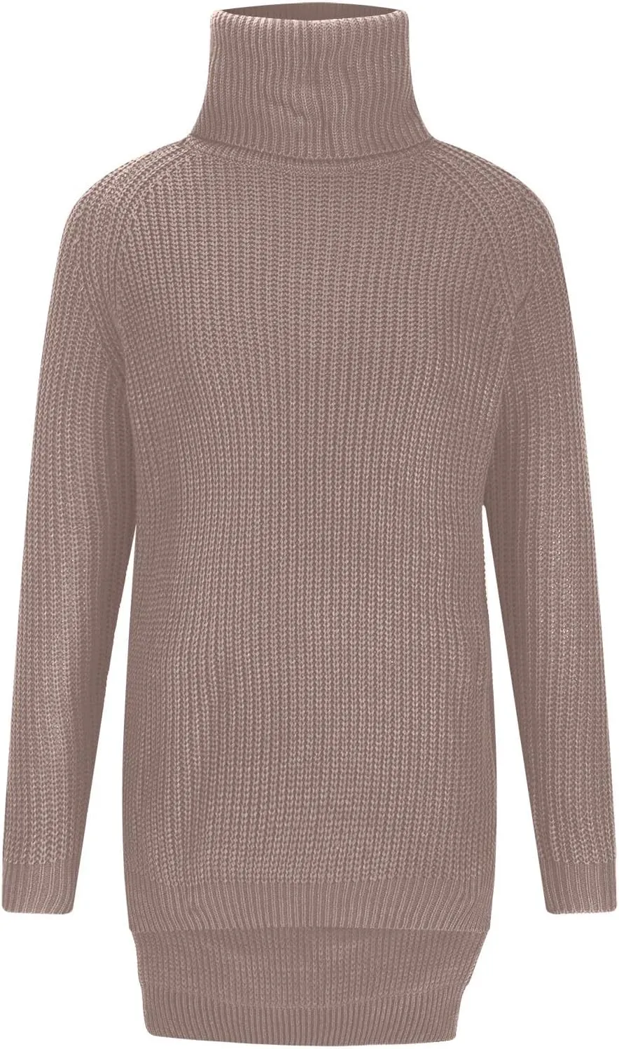 Women's Turtleneck Sweaters Slouchy Knit Chunky Sweater Fall Winter Fashion Cable Weaving Long Sleeve Pullover