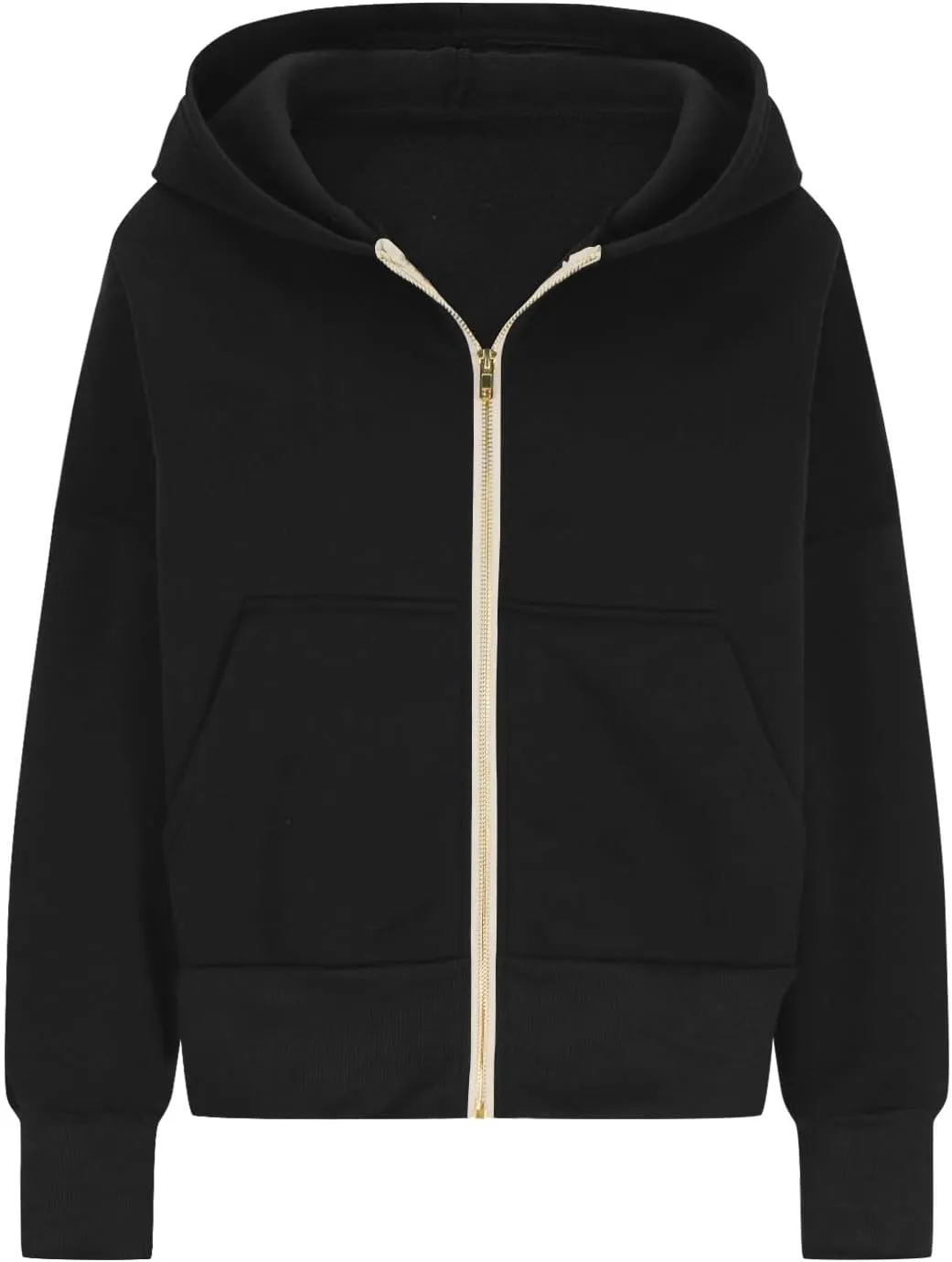 Women's Zip Up Hoodie 2024 Fall Fashion Oversized Sweatshirt Casual Long Sleeve Loose Athletic Jacket with Pockets