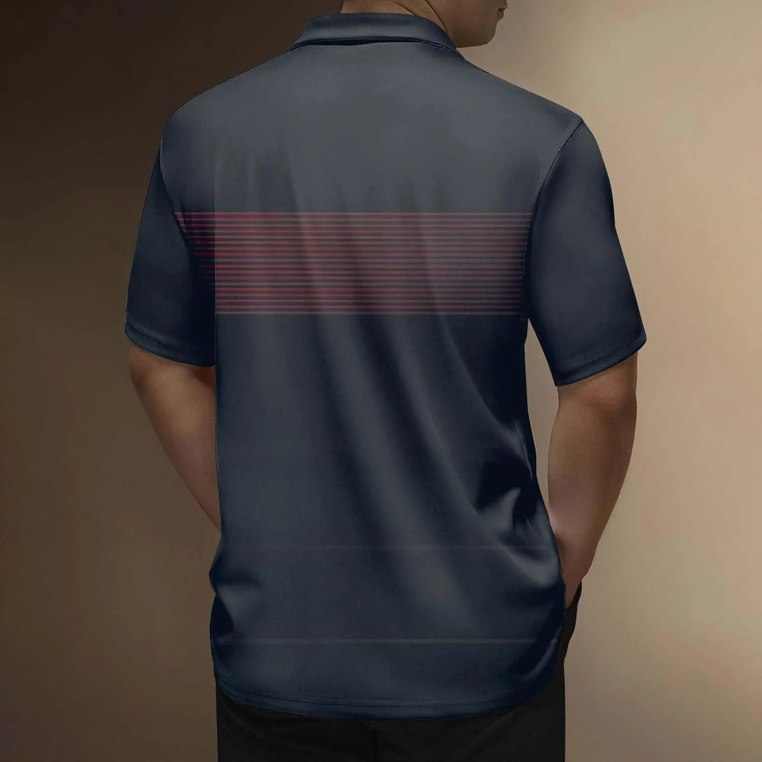 Ymosrh Men's Graphic Polo Shirts Short Sleeve Casual Business T Shirts Lightweight Golf Shirts, M-5XL
