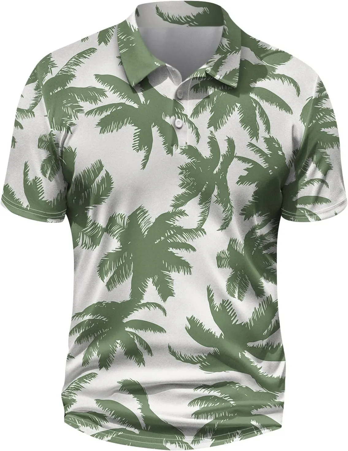 Ymosrh Men's Graphic Polo Shirts Short Sleeve Casual Business T Shirts Lightweight Golf Shirts, M-5XL