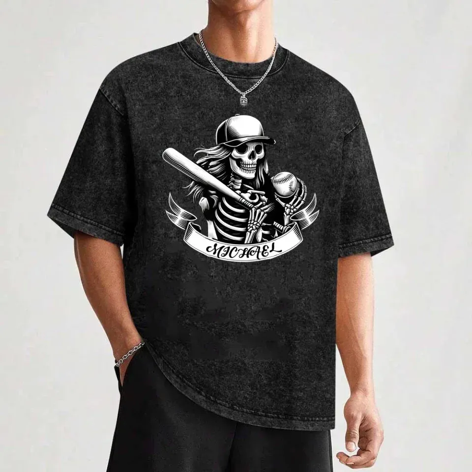 You Don't Stop Playing Baseball When The Body Perishes - Personalized Washed Gym Shirt With Name 749954