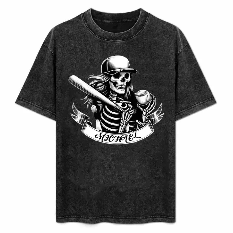 You Don't Stop Playing Baseball When The Body Perishes - Personalized Washed Gym Shirt With Name 749954