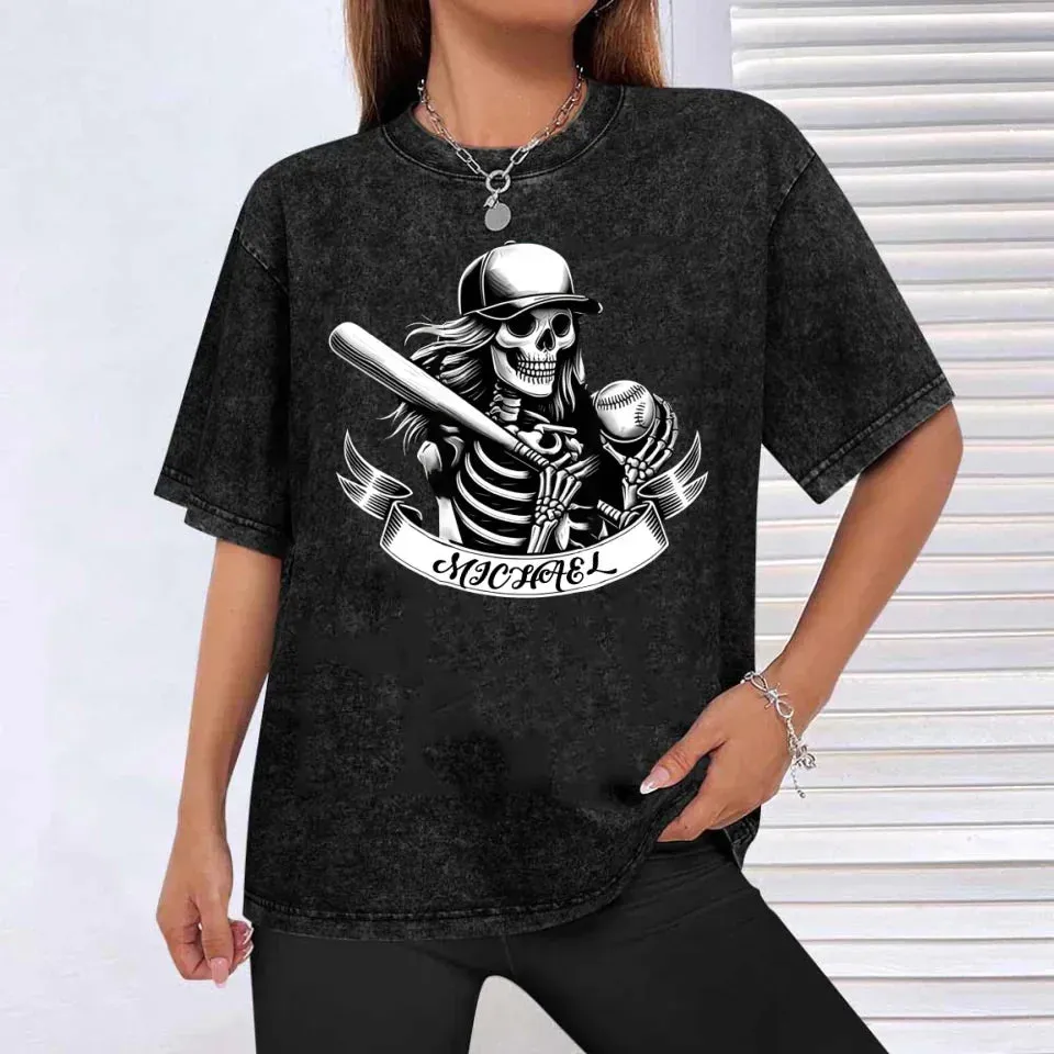You Don't Stop Playing Baseball When The Body Perishes - Personalized Washed Gym Shirt With Name 749954