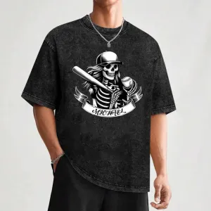 You Don't Stop Playing Baseball When The Body Perishes - Personalized Washed Gym Shirt With Name 749954